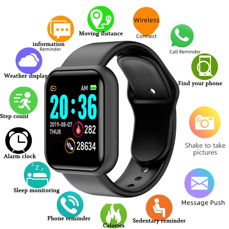 Reloj inteligente multifuncional para hombres y mujeres👱🏽‍♂️💋